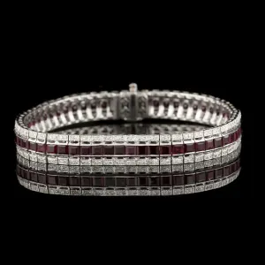 12.77ct tw Ruby & Diamond Bracelet