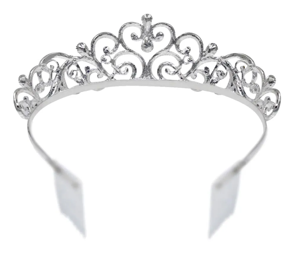 #16517 Pave Princess Tiara with Combs - 1.75"
