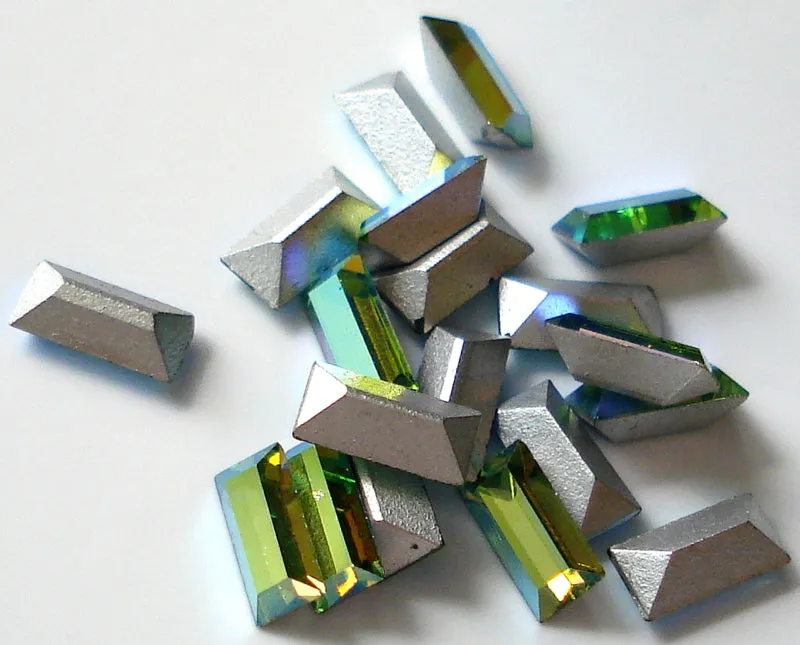 5x2.5mm (4500) Peridot AB Baguette