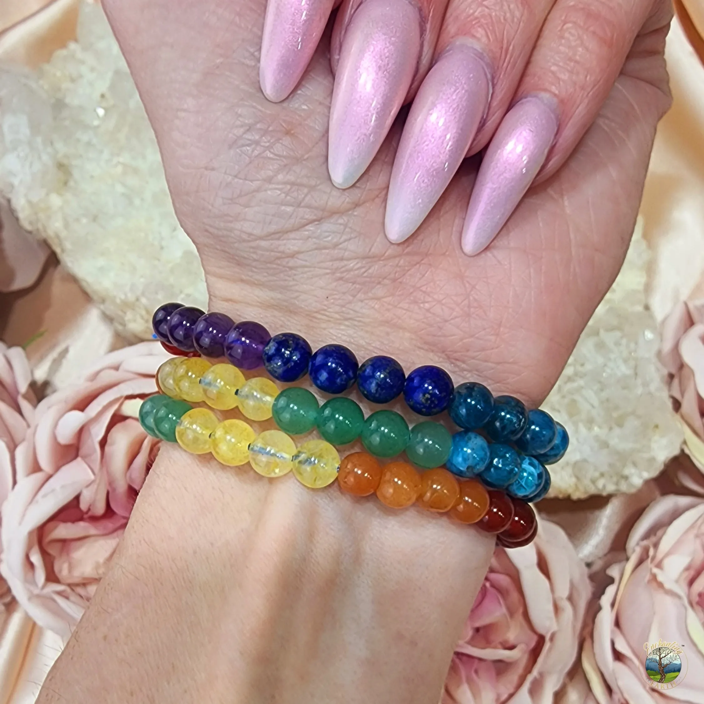 7 Chakra Gemstone Bracelet (A Grade) for Balance and Healing
