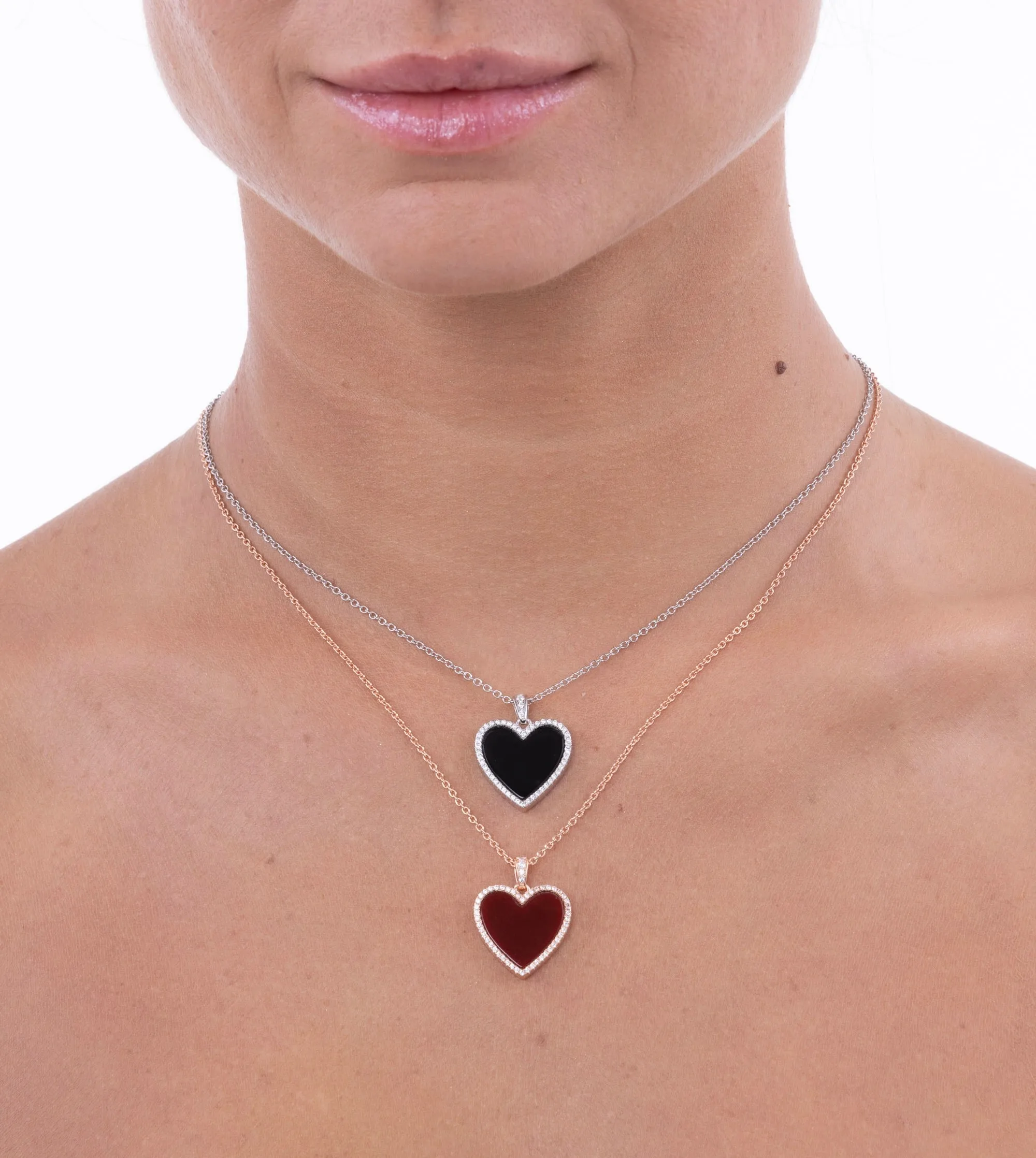 Black Onyx Heart Necklace