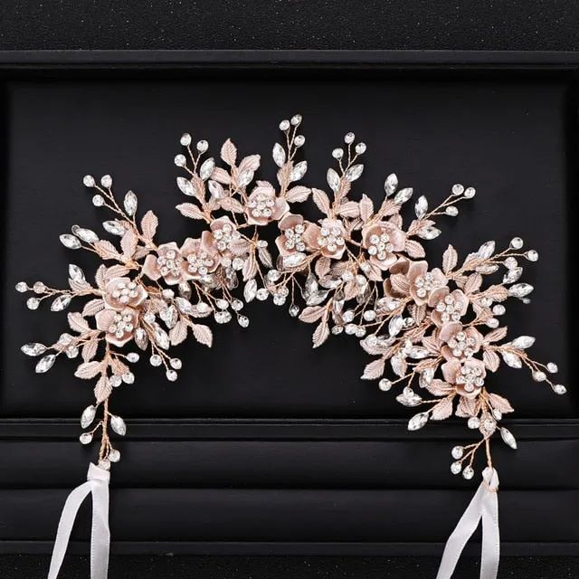 Bridal Flower Headband Prom Tiara Wedding Hair Accessories Headdress