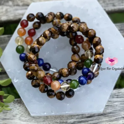Chakra with Tiger’s Eye Faceted Remedy Bracelet