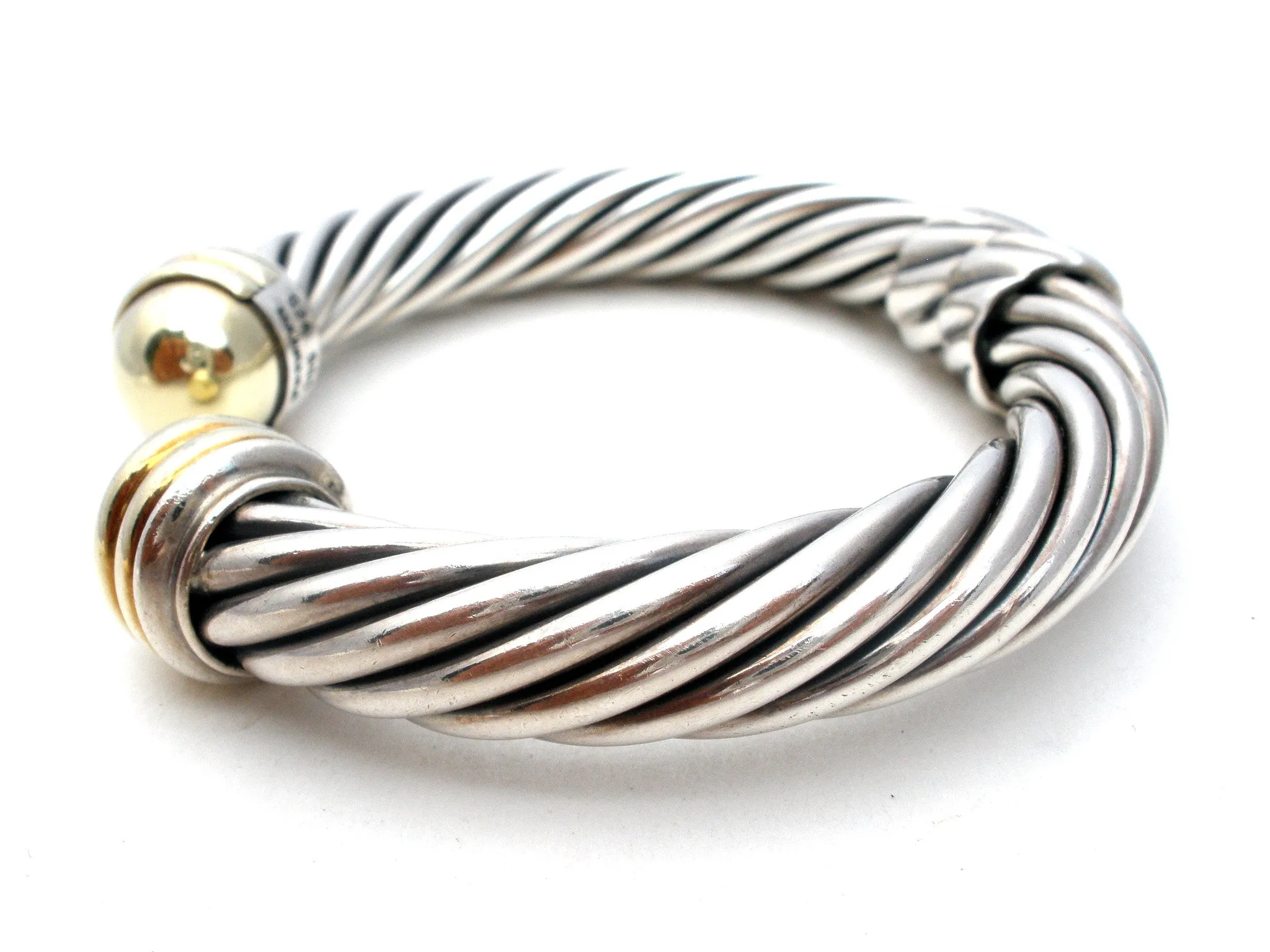 David Yurman Cable Classic Cuff Bracelet 14K Gold