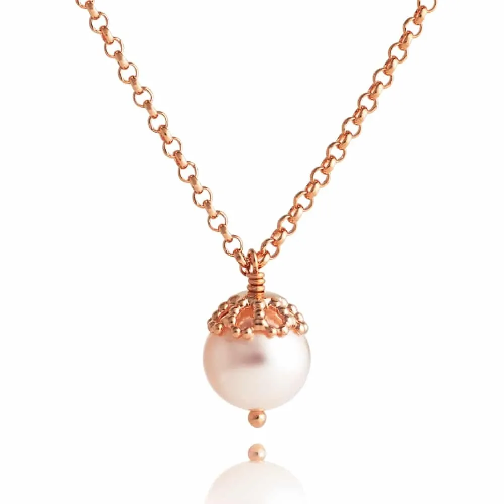 Emma-Kate Filigree Pendant - Rose Gold - 1691207