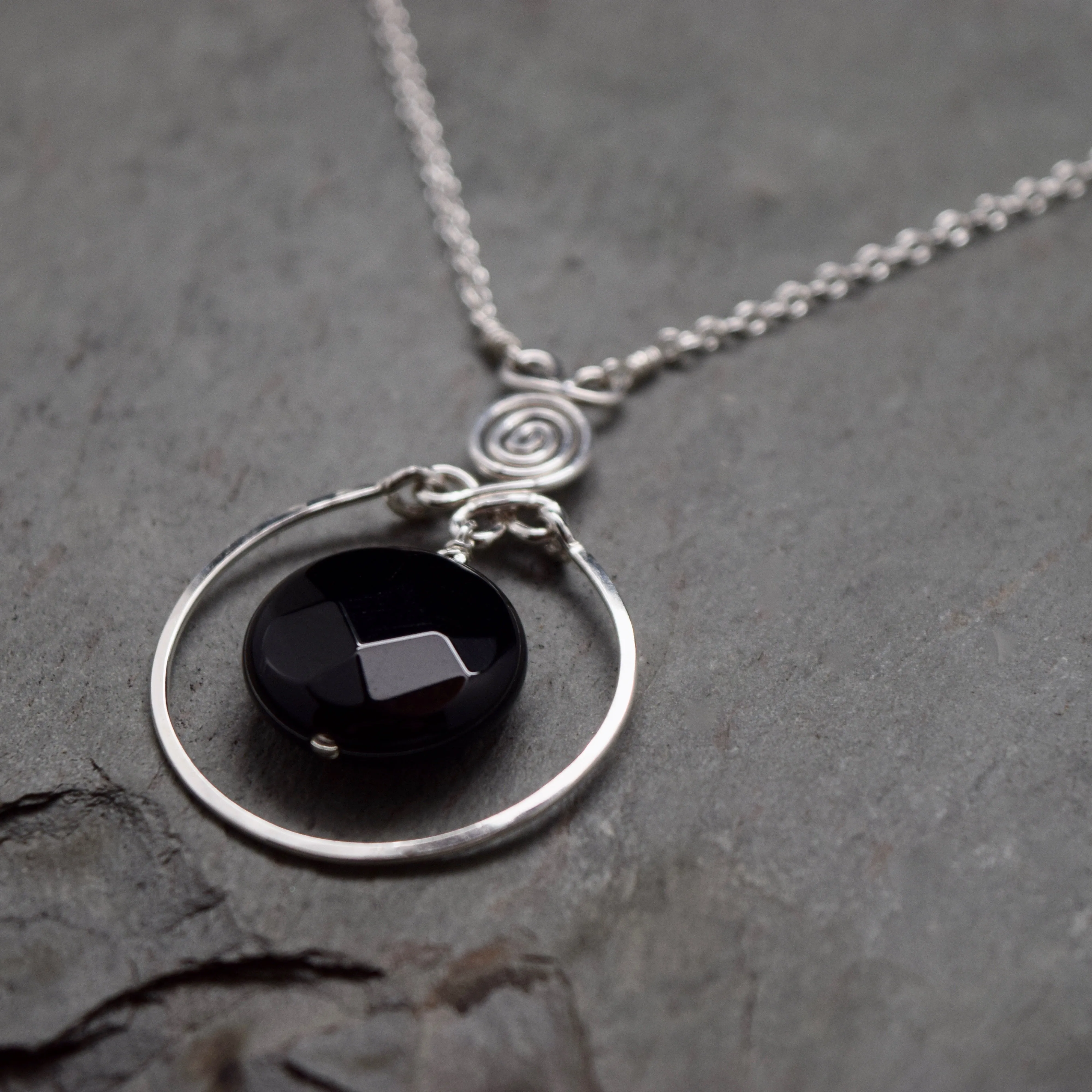 Encircled Onyx Necklace