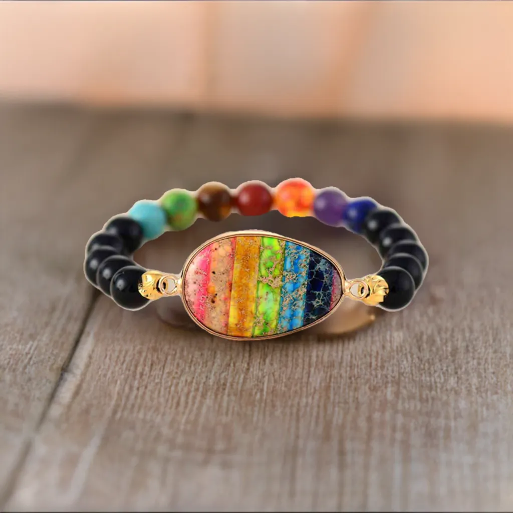 Geometrical Shape Beaded Bracelet