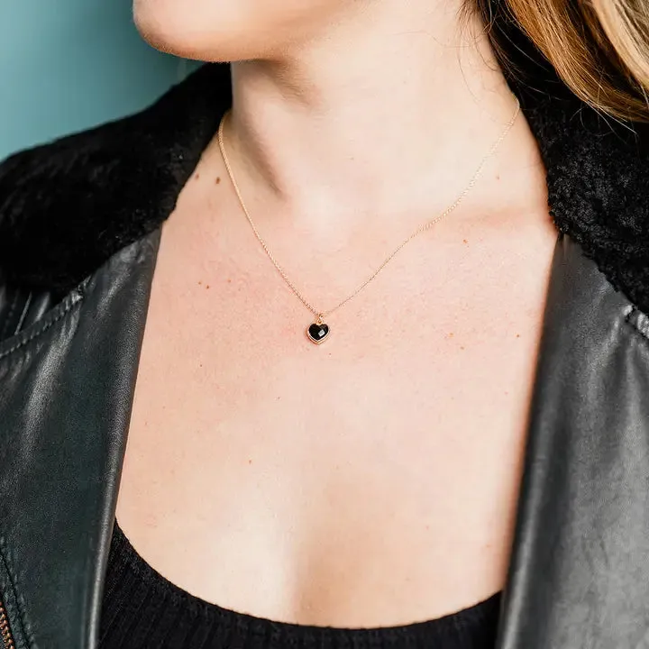 Heart of Stone Onyx Necklace