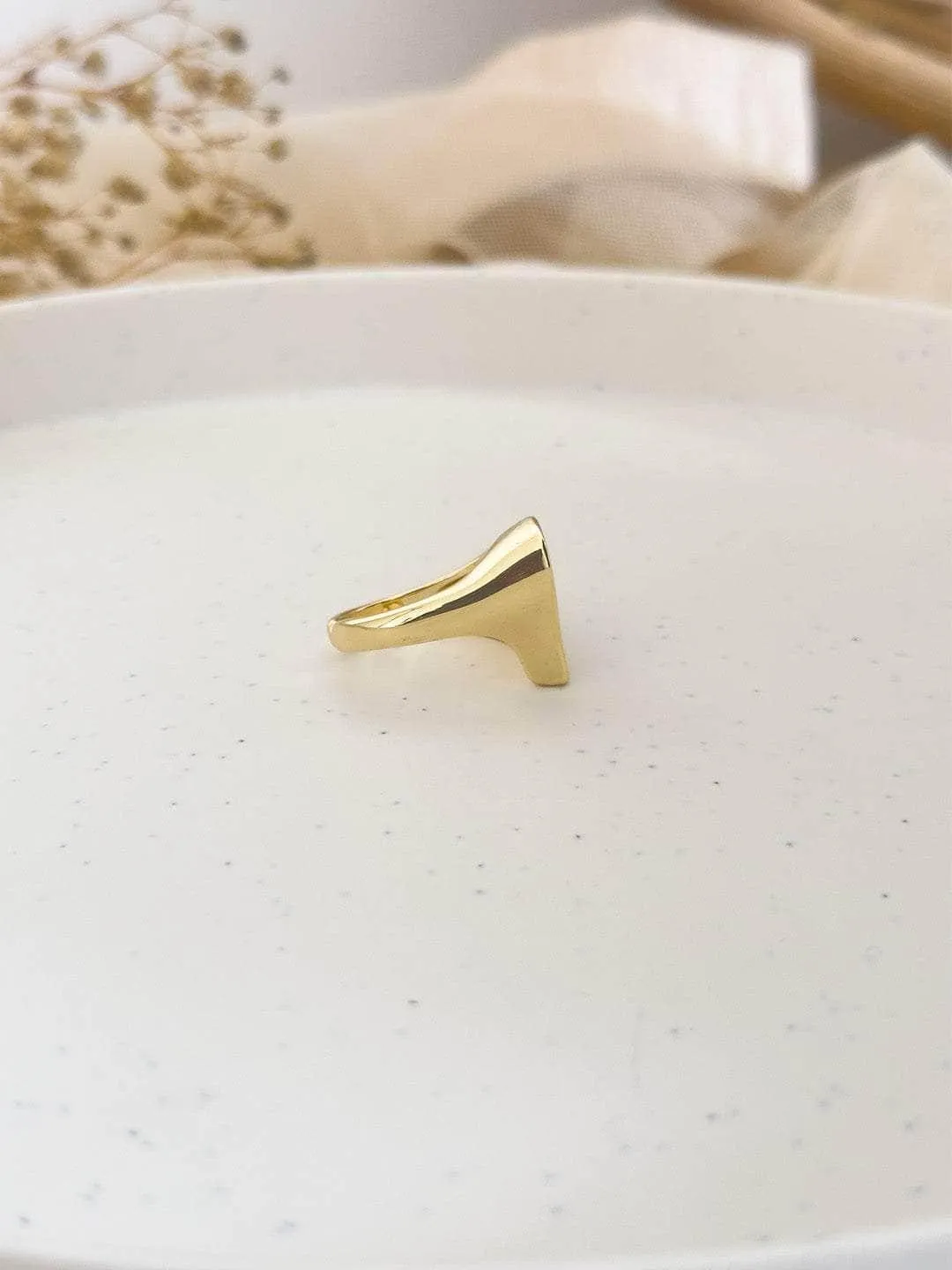Heart Shaped Pearl Statement Ring