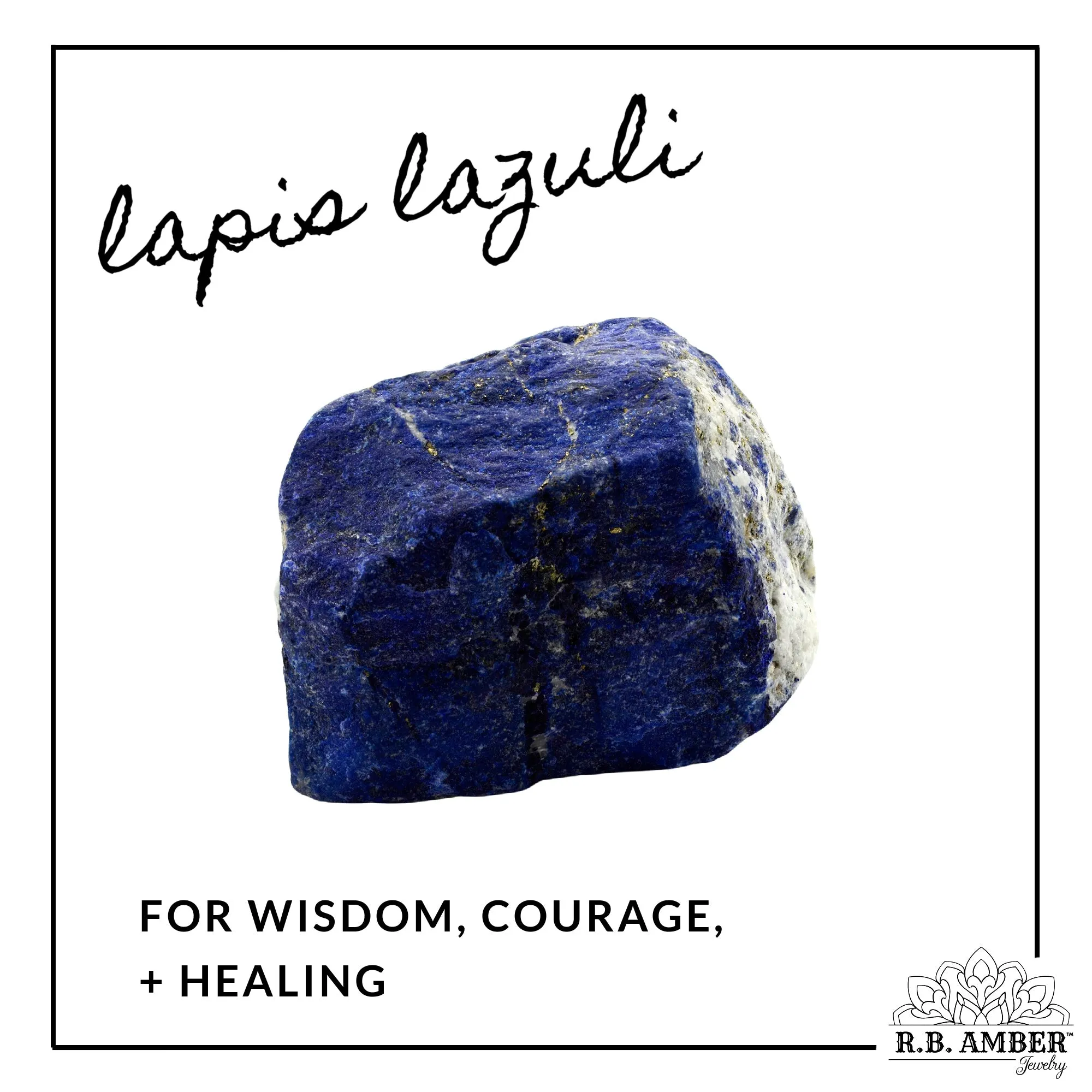 Kids | Lapis Lazuli   Cognac Amber Bracelet