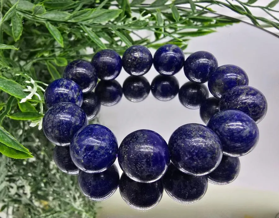 Lapis Lazuli AAA High Grade 16mm Beads Bracelet