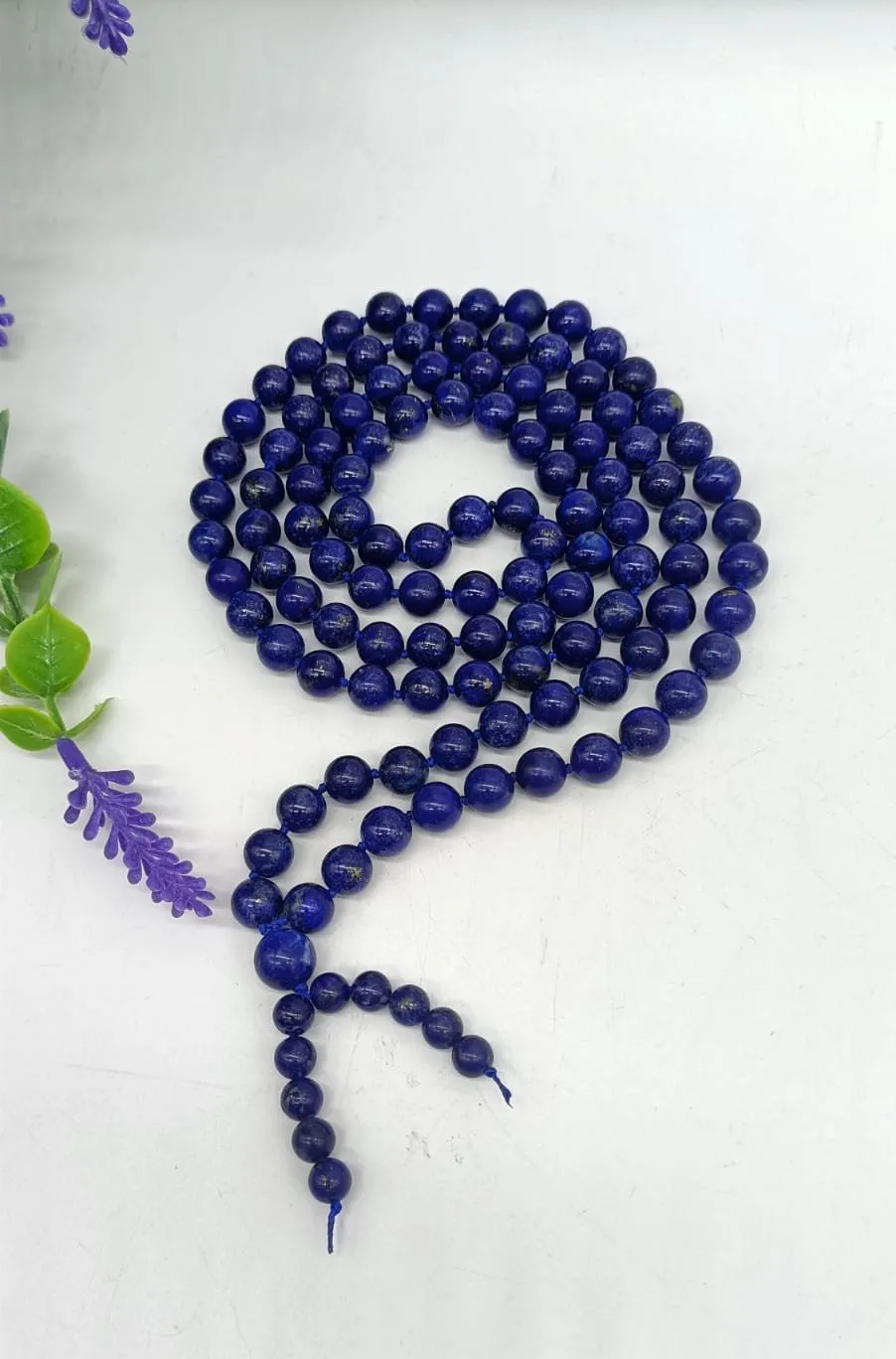 Lapis Lazuli AAA High Quality 108 Mala Beads 8mm with Bracelet Included