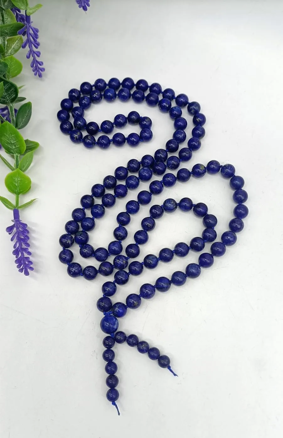 Lapis Lazuli AAA High Quality 108 Mala Beads 8mm with Bracelet Included