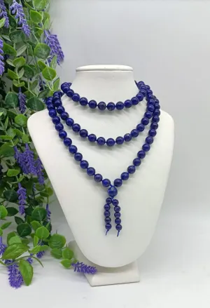 Lapis Lazuli AAA High Quality 108 Mala Beads 8mm with Bracelet Included