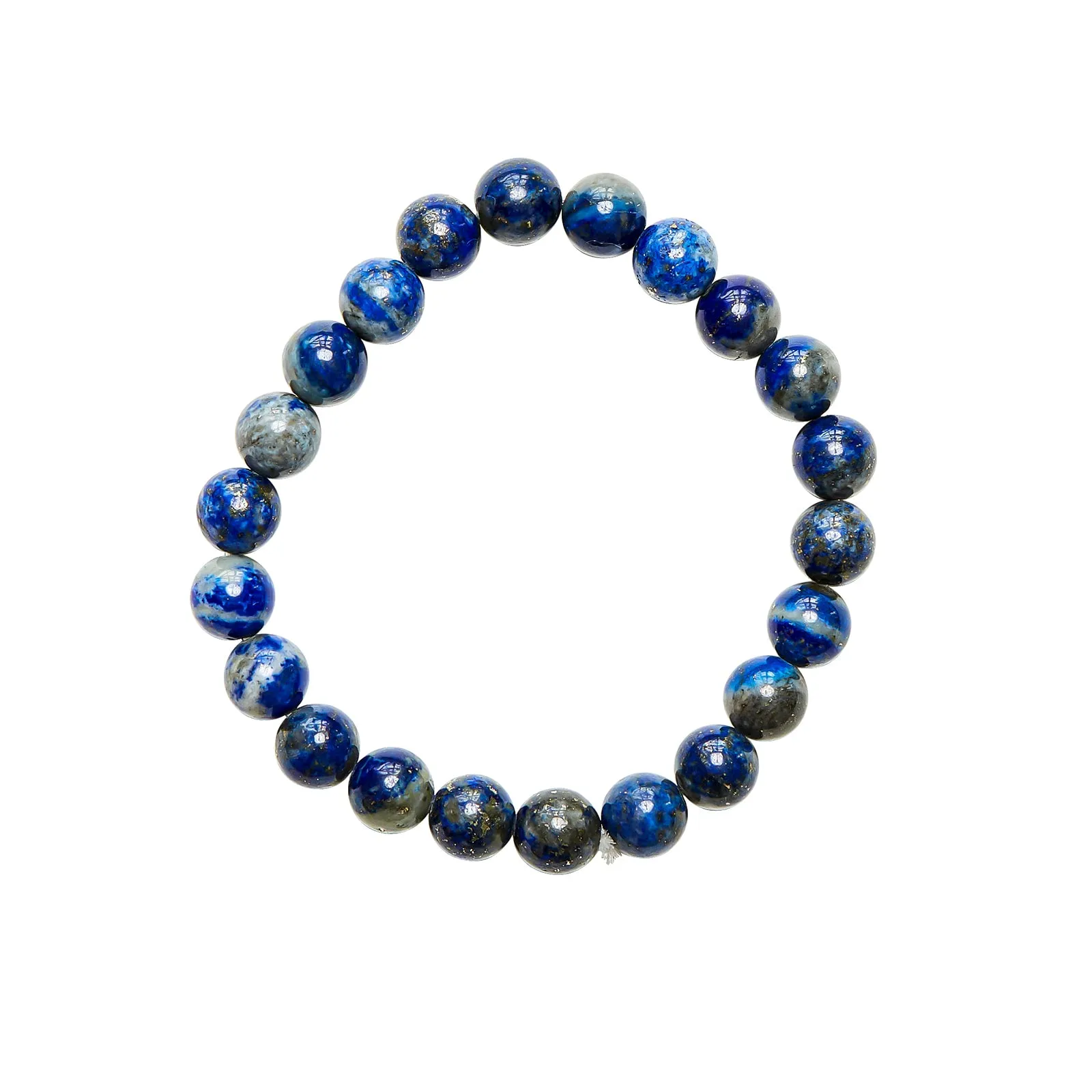 Lapis Lazuli Mala Bead Necklace & Bracelet Set