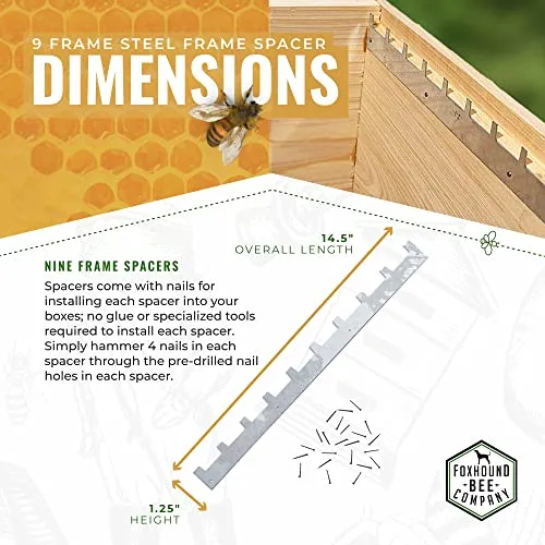 Metal Frame Spacers for 9-Frames