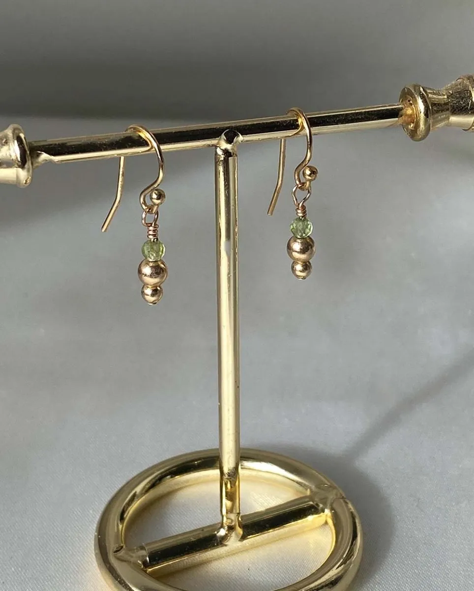 Mini Gemstone Drop Earrings