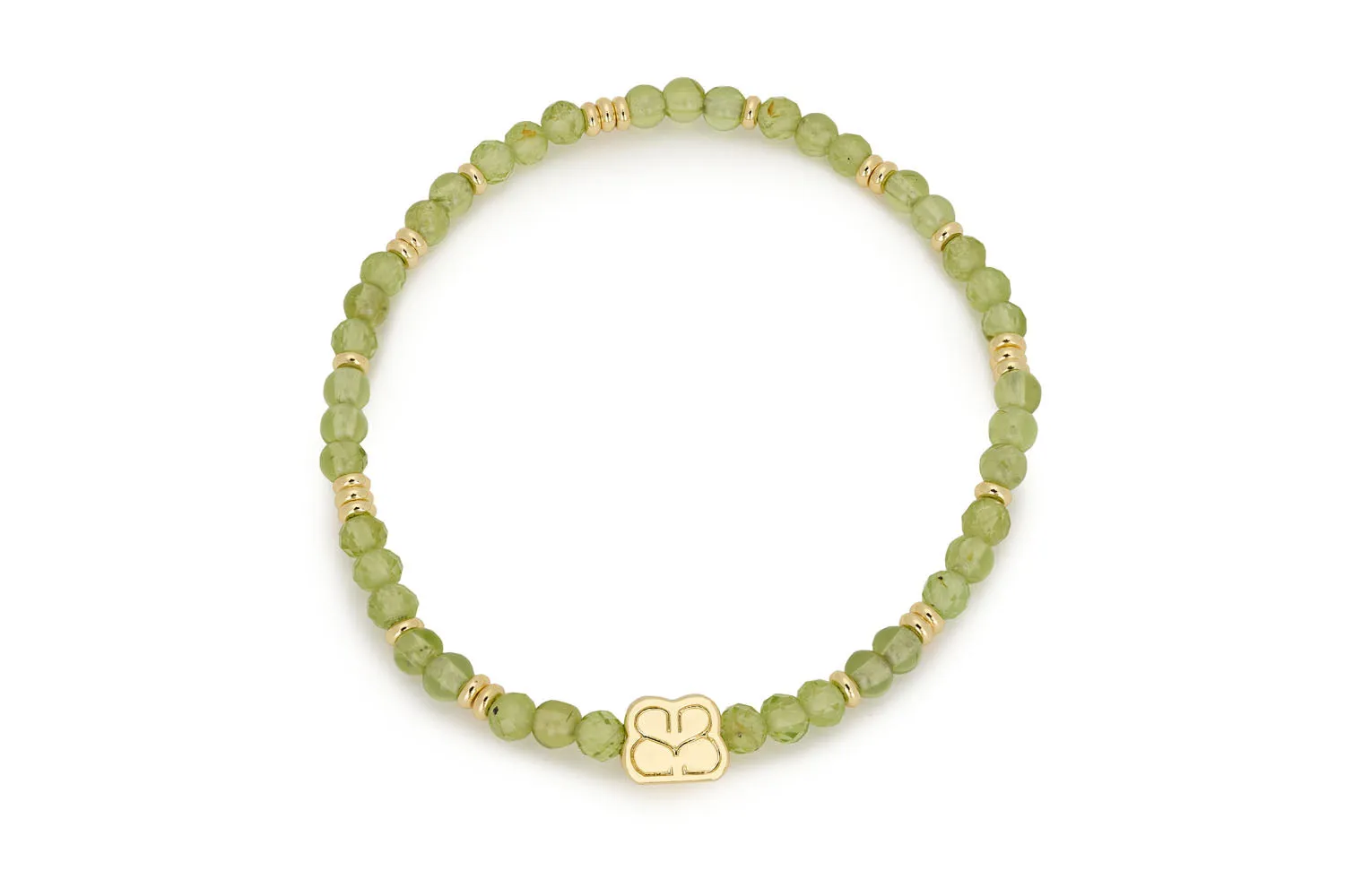 Moala Gold & Peridot Beaded Stacking Bracelet