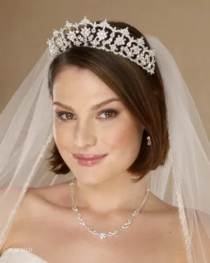 Rhinestone Tiara 21221- Chicagobridalstore.com