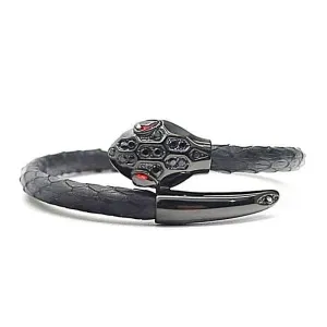 Royal Black Bravura Leather
