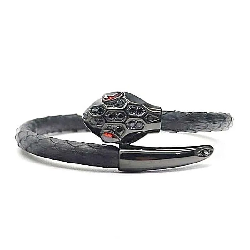 Royal Black Bravura Leather