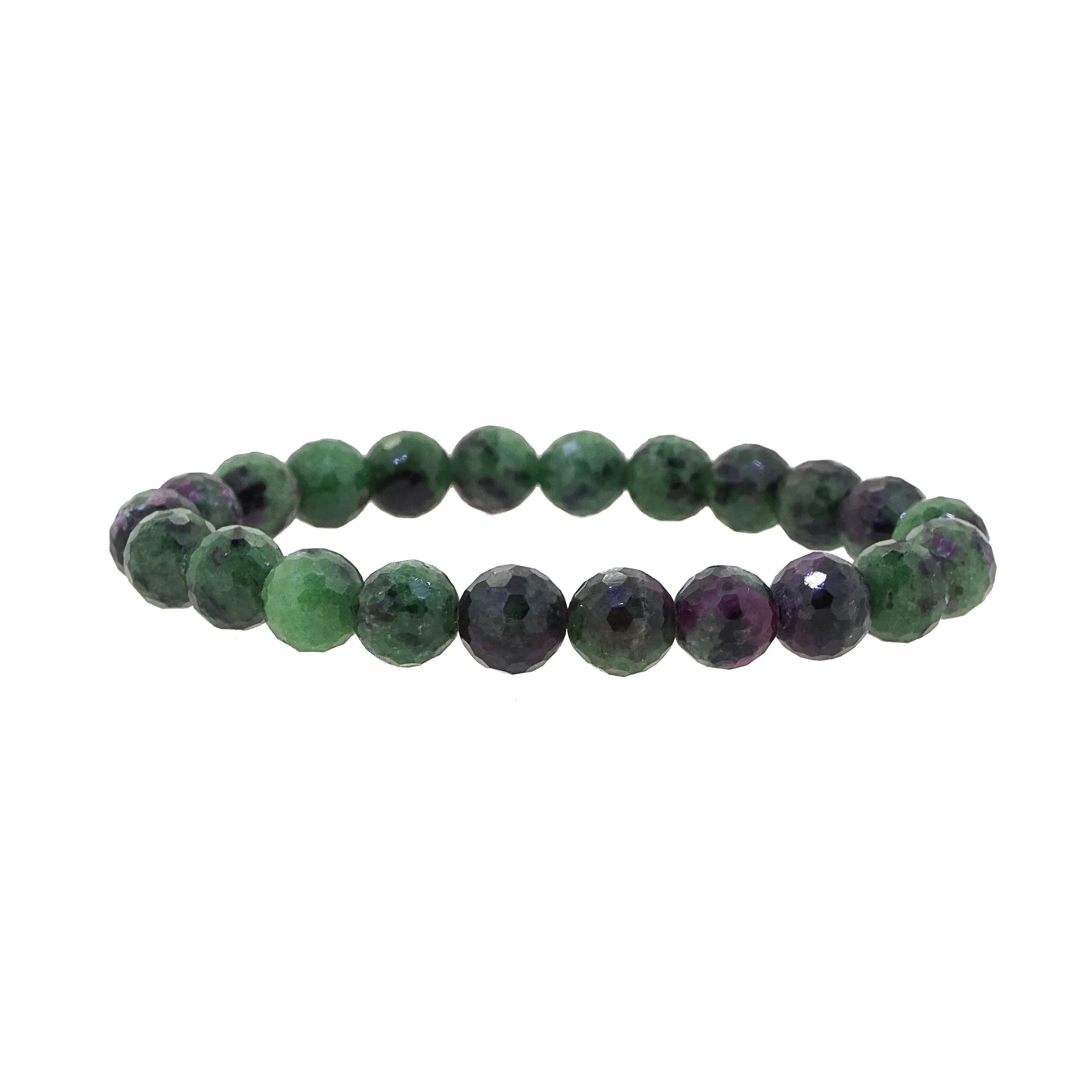 Ruby Zoisite Faceted 8mm