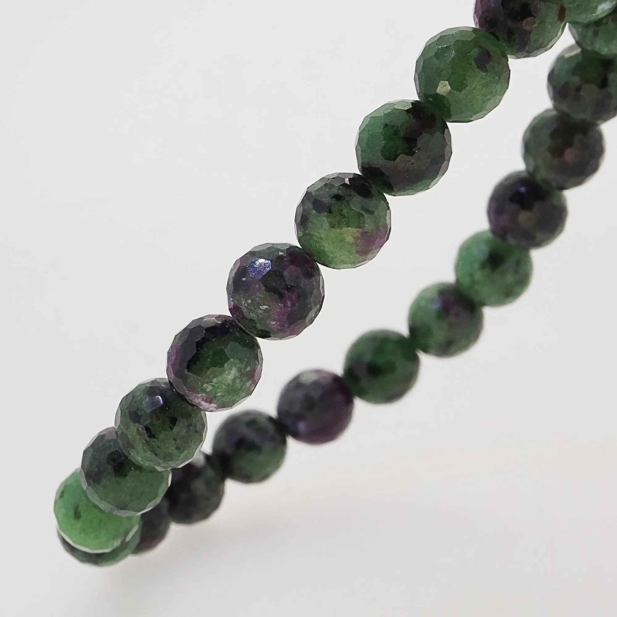 Ruby Zoisite Faceted 8mm