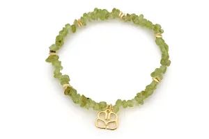 Sana Gold Peridot Crystal Bracelet