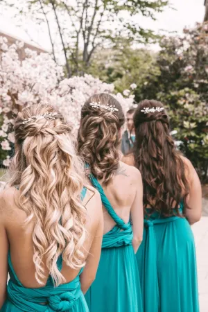 Small Bridal Hair Comb, Bridesmaid Comb, Silver Wedding Hair Pin, Bridal Hair Accessory