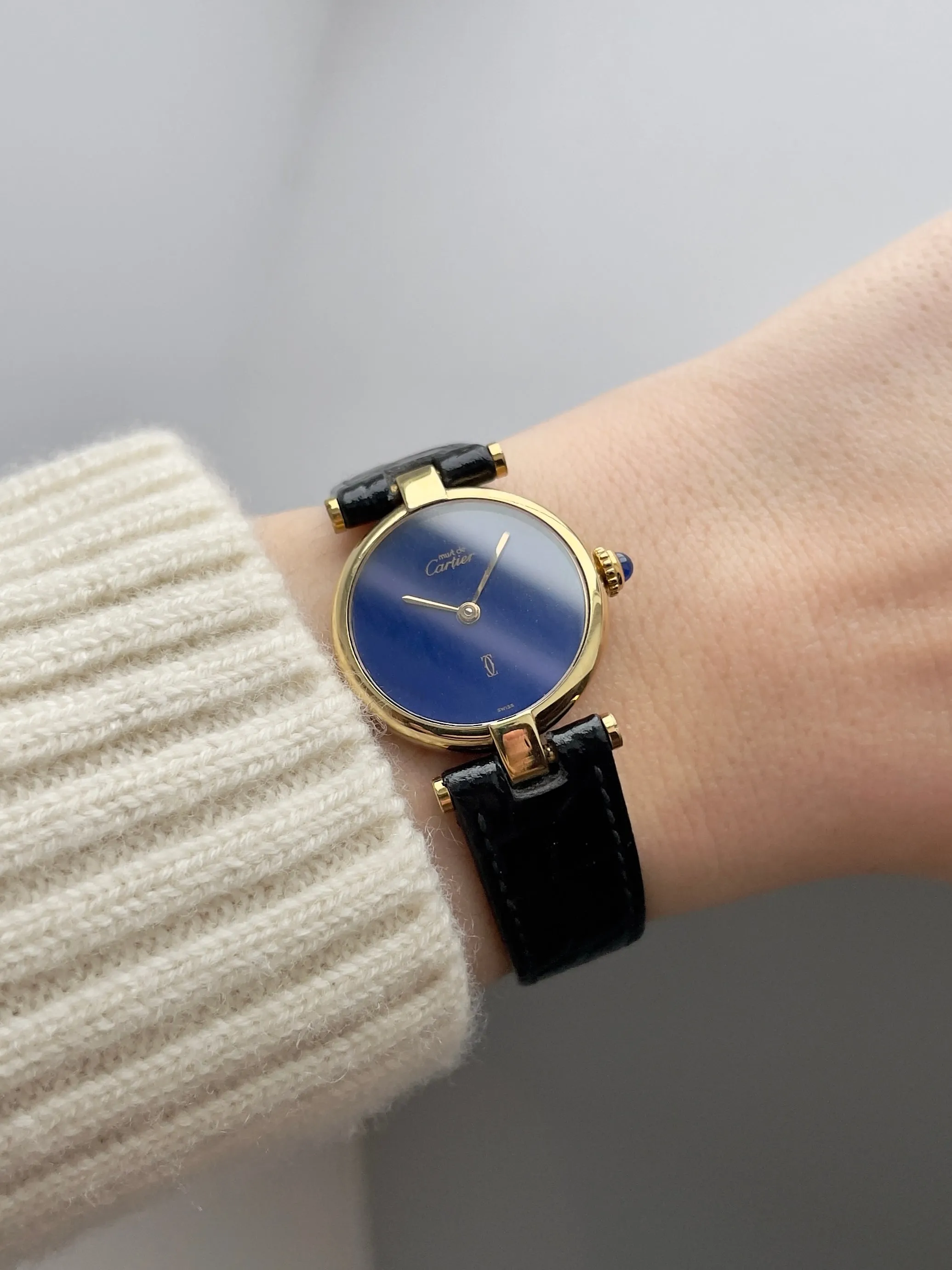 (SOLD) Cartier Must Vendôme Lapis Lazuli