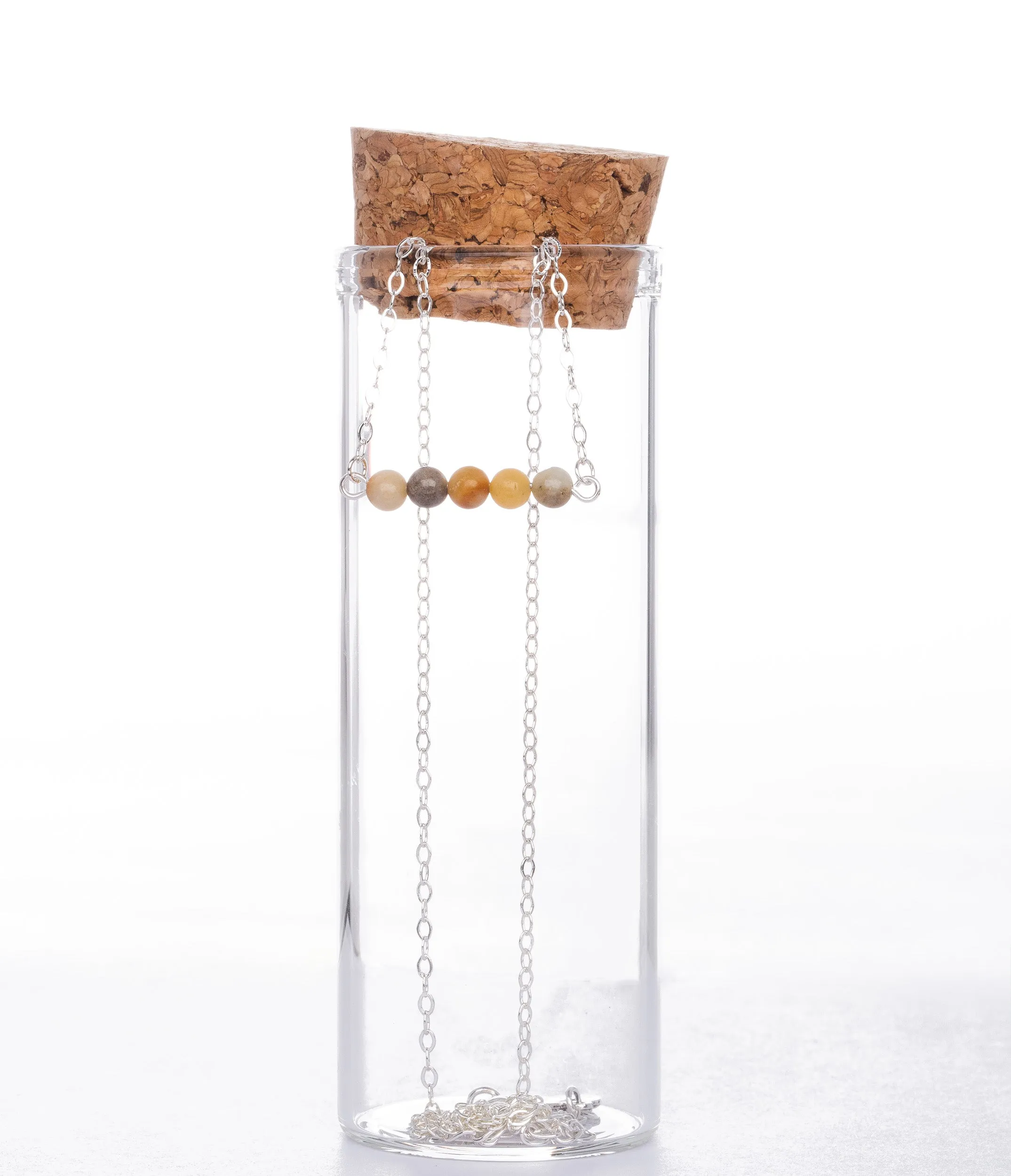 Stone Bar Necklace | Onyx